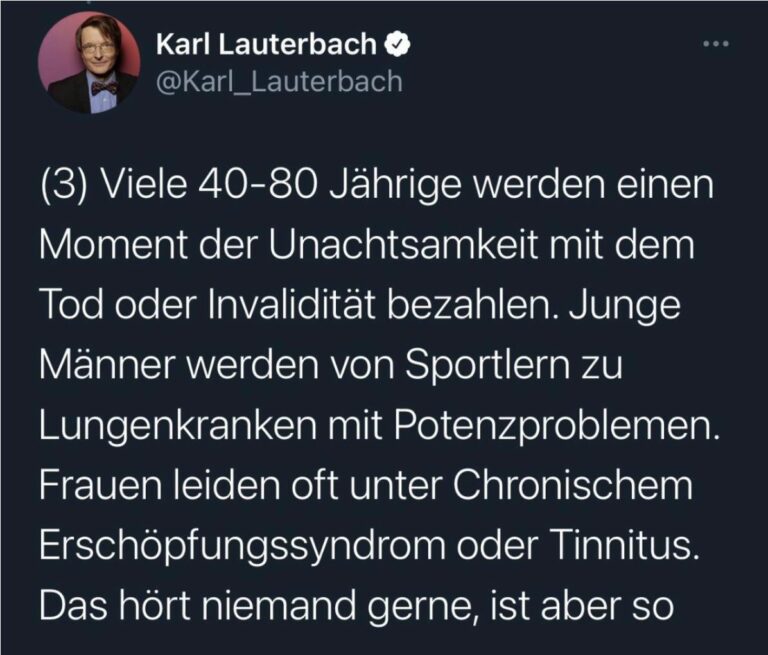 36 Ärzte schreiben offenen Brief gegen Karl Lauterbach - corona-blog.net