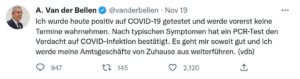 „Kleiner Piks, Große Geste!“: österreichischer Politiker Van der Bellen erkrankt an Corona – geimpft war er!