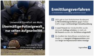 Polizeigewalt in Deutschland liegt 2021 „offiziell“ bei 2.790 Fällen – Dunkelziffer hoch: bei nur 2% wurde Anklage erhoben!