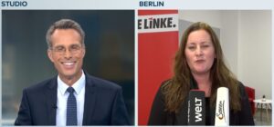 Welt konfrontiert Linken Chefin: Haben Sie sich denn perspektivisch schon nach einem neuen Job umgesehen?