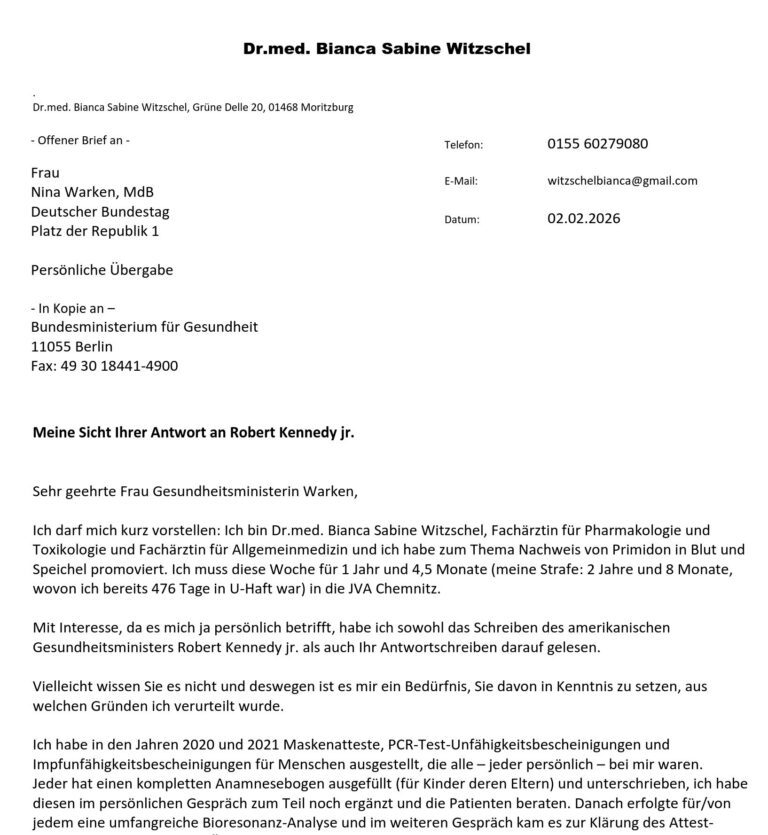 Morgen soll sie nochmal über ein Jahr ins Gefängnis – offener Brief an Nina Warken!